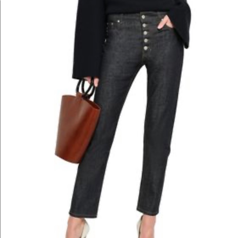 Joseph Den High-Rise Straight Leg Jeans